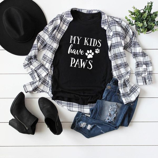 my kids have paws dog mom shirt women tshirt summer casual dog lover t shirt women short sleeve dog mama t-shirts, White
my kids have paws dog mom shirt women tshirt summer casual dog lover t shirt women short sleeve dog mama t-shirts, White