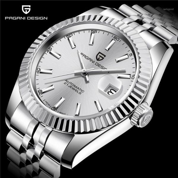 wristwatches pagani design nh35a men's watch 100m waterproof sapphire glass mechanical brand stainless steel business1, Slivery;brown
wristwatches pagani design nh35a men's watch 100m waterproof sapphire glass mechanical brand stainless steel business1, Slivery;brown
