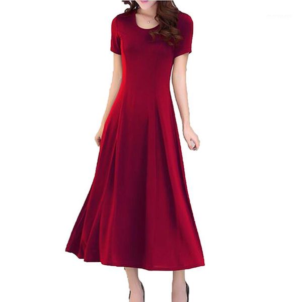 casual dresses 2021 summer slim dress short sleeve large size modal long o neck solid color elasticity women lu1601, Black;gray
casual dresses 2021 summer slim dress short sleeve large size modal long o neck solid color elasticity women lu1601, Black;gray
