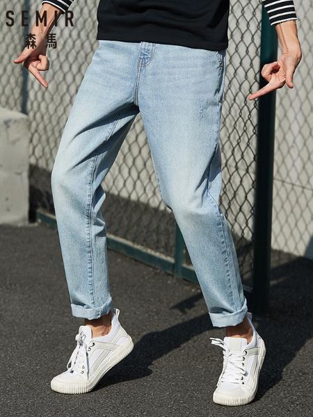 semir denim trousers men 2020 spring new loose tapered pants cotton breathable youth retro old pants1, Blue
semir denim trousers men 2020 spring new loose tapered pants cotton breathable youth retro old pants1, Blue