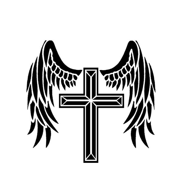 14.1*13.3cm the cross angel will protect you cool design car sticker vinyl decal black/silver covering the body c20-1532
14.1*13.3cm the cross angel will protect you cool design car sticker vinyl decal black/silver covering the body c20-1532