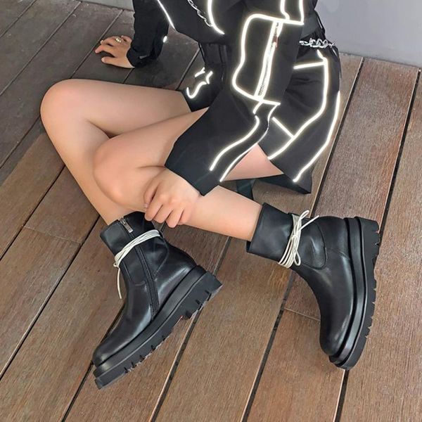 boots winter shoes women's ankle genuine leather high street cross-tied zipper cozy motorcycle mujer, Black
boots winter shoes women's ankle genuine leather high street cross-tied zipper cozy motorcycle mujer, Black