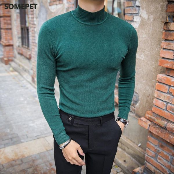 men's sweaters 2021 sweater pure color knitting pullover for male long sleeves semi-high neck casual in the collar, White;black
men's sweaters 2021 sweater pure color knitting pullover for male long sleeves semi-high neck casual in the collar, White;black