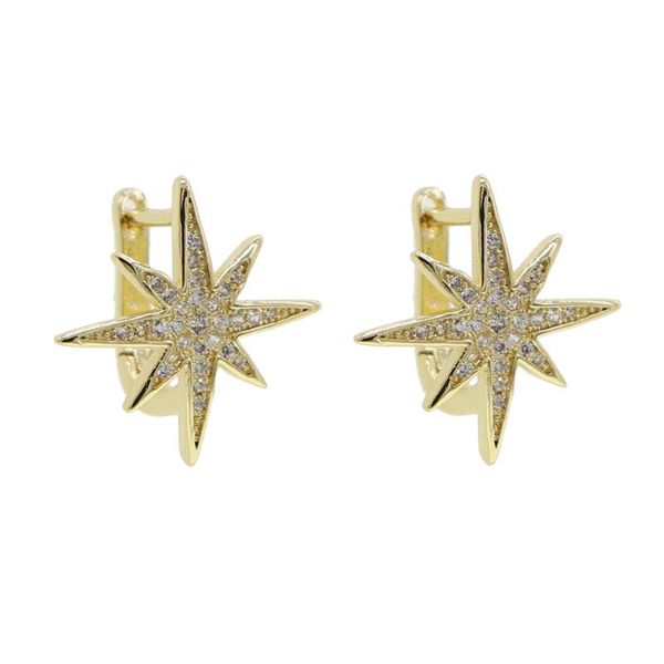 hoop & huggie delicate north star gold/silver color earring charm bright at night micro cz zircon pave classic engagement brincos, Golden;silver
hoop & huggie delicate north star gold/silver color earring charm bright at night micro cz zircon pave classic engagement brincos, Golden;silver