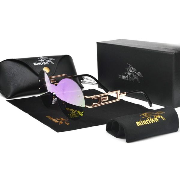 2020 new fashion rimless one piece round sunglasses for women oversize gradient green sun glasses female vintage punk shades nx, White;black
2020 new fashion rimless one piece round sunglasses for women oversize gradient green sun glasses female vintage punk shades nx, White;black