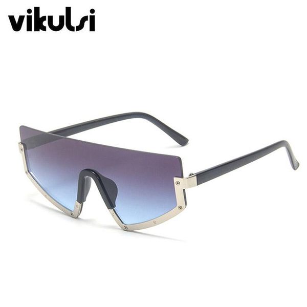 gradient luxury half frame one piece sunglasses women brand designer rivet punk sun glasses for female men trend sunglass, White;black
gradient luxury half frame one piece sunglasses women brand designer rivet punk sun glasses for female men trend sunglass, White;black