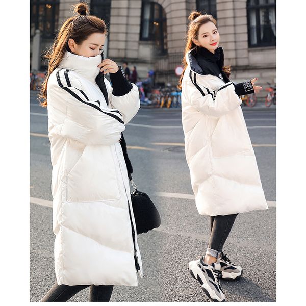 2021 new women's winter coat new parka long casual loose cotton fashion striped with thick hoodie y108 nmd1, Black
2021 new women's winter coat new parka long casual loose cotton fashion striped with thick hoodie y108 nmd1, Black