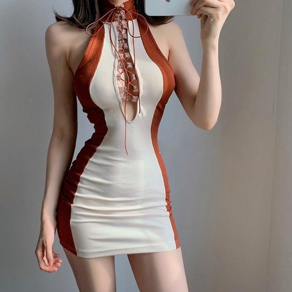 casual dresses womengaga women hollow out bandage lace up stand high flexibility tank mini dress sleeveless tassel girl female qw7, Black;gray
casual dresses womengaga women hollow out bandage lace up stand high flexibility tank mini dress sleeveless tassel girl female qw7, Black;gray