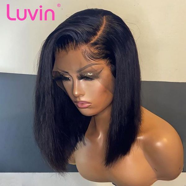 lace wigs luvin bone straight short bob front human hair brazilian closure frontal wig pre plucked remy glueless full for woman, Black;brown
lace wigs luvin bone straight short bob front human hair brazilian closure frontal wig pre plucked remy glueless full for woman, Black;brown