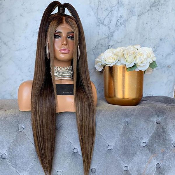 high ponytail highlight silky straight women full lace human hair indian remy hair wigs with preplucked hairline 360 lace frontal 13x4 front, Black
high ponytail highlight silky straight women full lace human hair indian remy hair wigs with preplucked hairline 360 lace frontal 13x4 front, Black