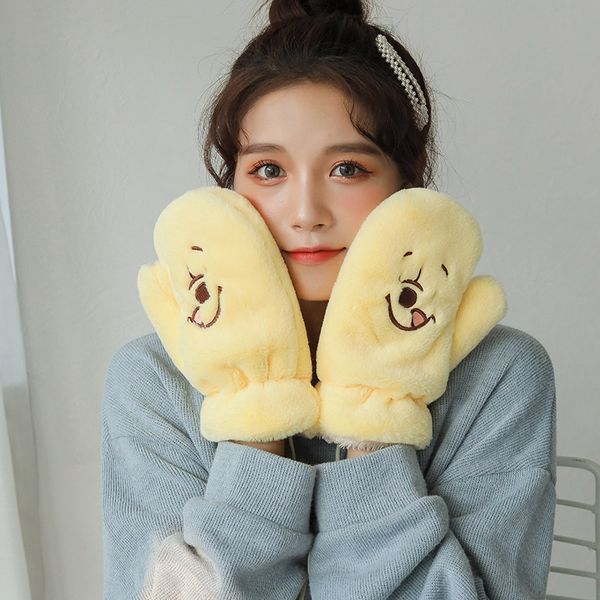 female cute animal bear full fingers cycling gloves women winter thick velvet cashmere plush wool knit warm halter mittens i38, Blue;gray
female cute animal bear full fingers cycling gloves women winter thick velvet cashmere plush wool knit warm halter mittens i38, Blue;gray
