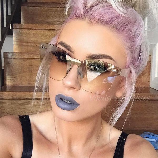 sunglasses 2021 candy color cat eye women fashion rivet rimless square sun glasses men eyeglasses lunette de soleil femme gafas, White;black
sunglasses 2021 candy color cat eye women fashion rivet rimless square sun glasses men eyeglasses lunette de soleil femme gafas, White;black