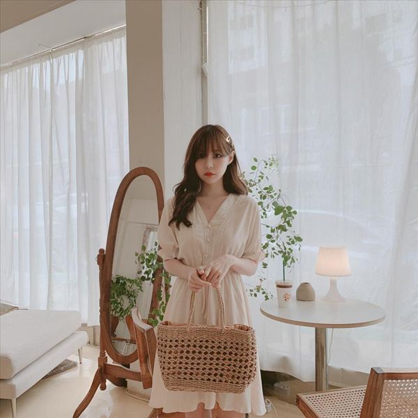 plus size new lace up summer dress girls boho party chiffon female vintage dress white short sleeve women dresses robe vestido, Black;gray 
plus size new lace up summer dress girls boho party chiffon female vintage dress white short sleeve women dresses robe vestido, Black;gray