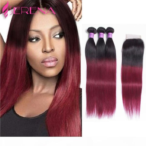 1b 99j brazilian virgin hair straight with closure 1b burgundy ombre hair with closure wine red hair bundles with silk closures, Black;brown
1b 99j brazilian virgin hair straight with closure 1b burgundy ombre hair with closure wine red hair bundles with silk closures, Black;brown