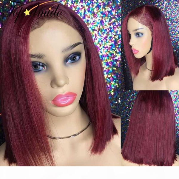 dmido peruvian burgundy color 13x6 lace front human hair wigs with pre plucked hairline 180% density red human hair wig usa, Black;brown
dmido peruvian burgundy color 13x6 lace front human hair wigs with pre plucked hairline 180% density red human hair wig usa, Black;brown