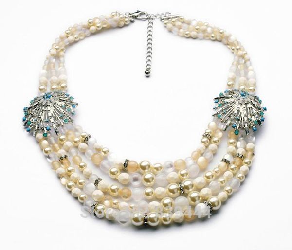 chokers western fashion jewelry design glass layered simulated pearl necklace, Golden;silver
chokers western fashion jewelry design glass layered simulated pearl necklace, Golden;silver