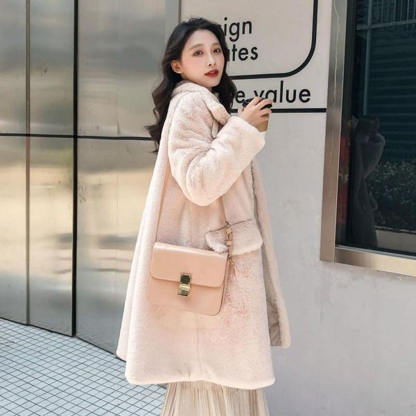 women's fur & faux 2021 women autumn winter slim mink velvert coat female solid long sleeve mid-long jacket casual loose outerwear e280, Black
women's fur & faux 2021 women autumn winter slim mink velvert coat female solid long sleeve mid-long jacket casual loose outerwear e280, Black