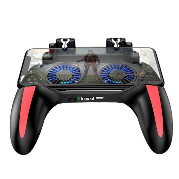 h10 gamepad pubg controller double cool fan 2500/5000 mah powerbank game-controller android joystick mobile game pad new
h10 gamepad pubg controller double cool fan 2500/5000 mah powerbank game-controller android joystick mobile game pad new