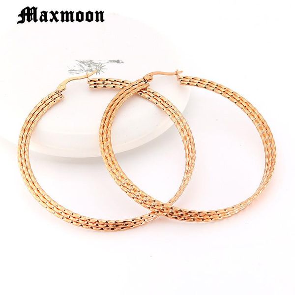 maxmoon vintage gold color big circle stainless steel hoop earrings for women steampunk ear clip party jewelry accessories gift, Golden;silver
maxmoon vintage gold color big circle stainless steel hoop earrings for women steampunk ear clip party jewelry accessories gift, Golden;silver