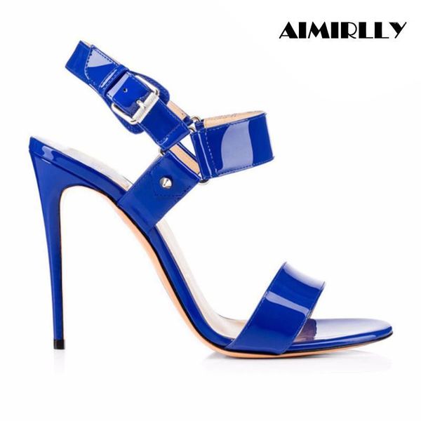 sandals summer women shoes open toe high heels ankle buckle strap slingback ladies fashion party dress patent leather1, Black
sandals summer women shoes open toe high heels ankle buckle strap slingback ladies fashion party dress patent leather1, Black