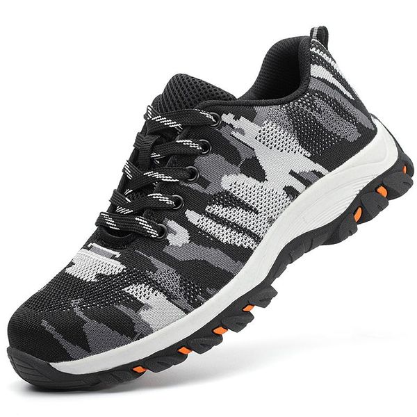 new design mens leisure steel toe cap shoes building site worker safety shoe indestructible security working boots seguridad man, Black
new design mens leisure steel toe cap shoes building site worker safety shoe indestructible security working boots seguridad man, Black