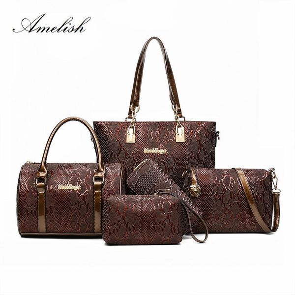 luxury designer 5 sets composite bags women pu leather hand bag ladies messenger handbag wallet clutch
luxury designer 5 sets composite bags women pu leather hand bag ladies messenger handbag wallet clutch