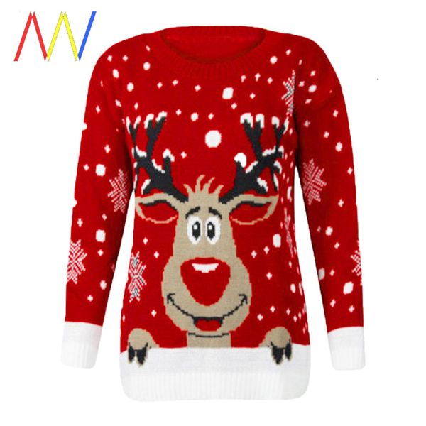 designer christmas reindeer printed sweater popular for women clothes black friday 2021 deals, Black;white
designer christmas reindeer printed sweater popular for women clothes black friday 2021 deals, Black;white