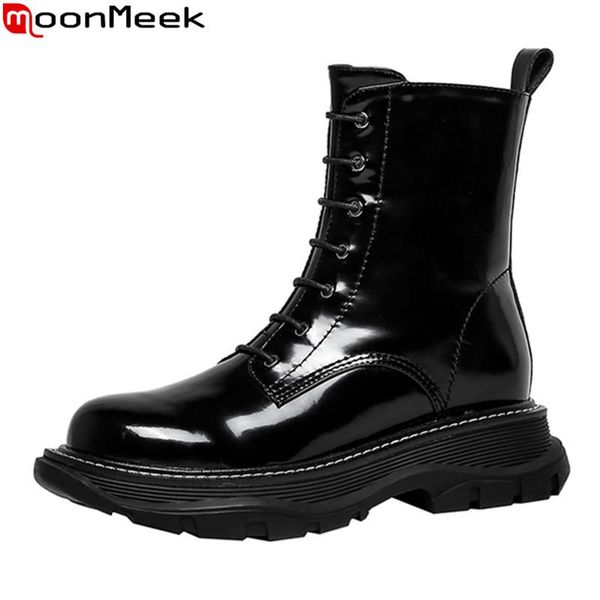 moonmeek 2021 big size 34-42 women boots genuine leather boots comfortable med heels round toe winter ankle black
moonmeek 2021 big size 34-42 women boots genuine leather boots comfortable med heels round toe winter ankle black