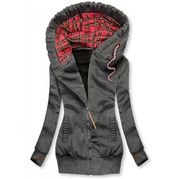 women fashion plaid print jacket zipper pocket sweatshirt long sleeve coat breathable, comfortable and soft durable adjustable, Black;brown
women fashion plaid print jacket zipper pocket sweatshirt long sleeve coat breathable, comfortable and soft durable adjustable, Black;brown