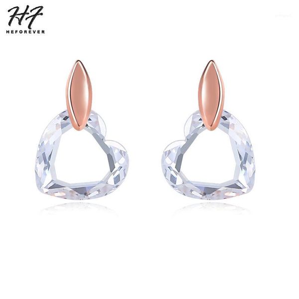 stud trendy clear heart earring for women rose white gold color earings gift girls fashion jewelry e182 e3451, Golden;silver
stud trendy clear heart earring for women rose white gold color earings gift girls fashion jewelry e182 e3451, Golden;silver