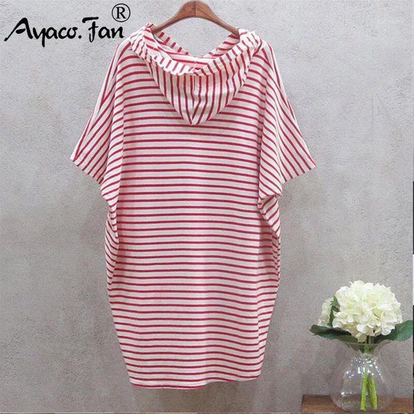 women hooded striped dresses 2020 summer new batwing short sleeve loose dress for girls lady casual slim sundress female vestido1, White;black
women hooded striped dresses 2020 summer new batwing short sleeve loose dress for girls lady casual slim sundress female vestido1, White;black