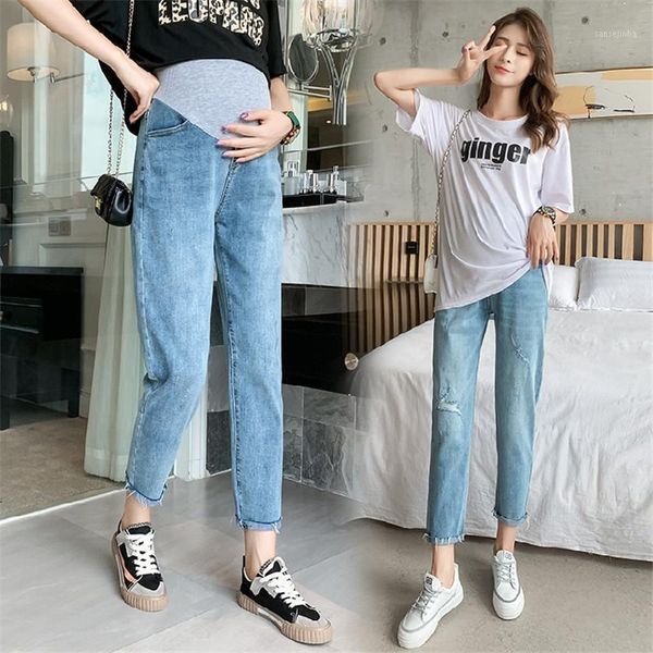 801# maternity pants spring autumn maternity jeans belly support pants elastic waist wide-leg trousers1, White
801# maternity pants spring autumn maternity jeans belly support pants elastic waist wide-leg trousers1, White