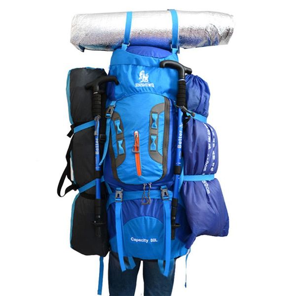 80l outdoor backpack rucksack sports bag waterproof camping hiking backpack for travel climbing bag aluminum alloy bracket
80l outdoor backpack rucksack sports bag waterproof camping hiking backpack for travel climbing bag aluminum alloy bracket