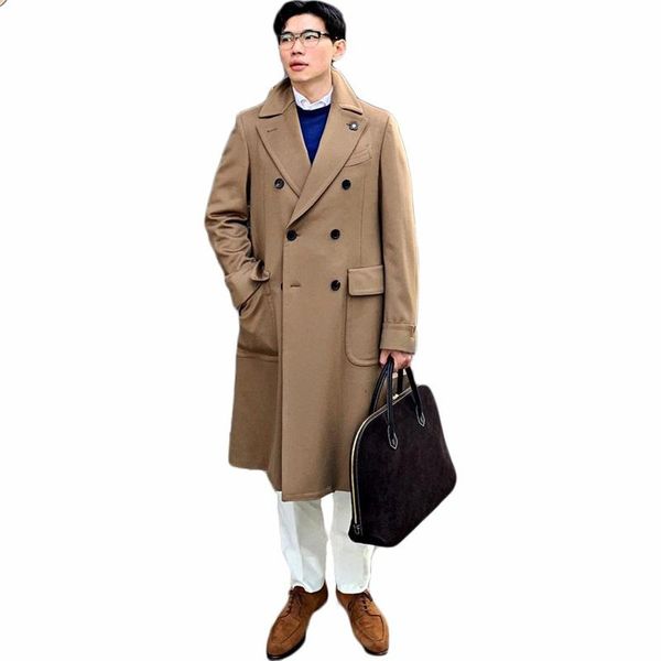 men's suits & blazers khaki men double breasted wool thick fashion custom made long coat winter lapel business jacket, White;black
men's suits & blazers khaki men double breasted wool thick fashion custom made long coat winter lapel business jacket, White;black
