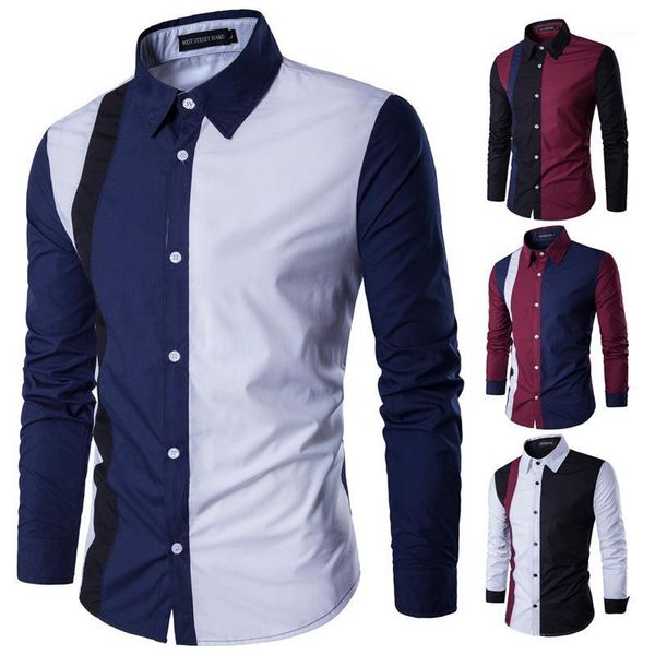 fashion stitching men's shirt long shirts mo mans for men camisa social masculina1 men's casual, White;black
fashion stitching men's shirt long shirts mo mans for men camisa social masculina1 men's casual, White;black