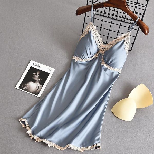 women nightgow sleepwear satin nightdress summer new homewear nightwear lace mini home dressing gown intimate lingerie1, Black;red
women nightgow sleepwear satin nightdress summer new homewear nightwear lace mini home dressing gown intimate lingerie1, Black;red