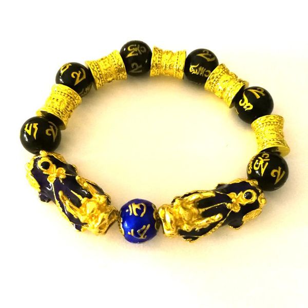 women men bracelet religious feeling buddhism om mani padme hum written in bead chain blue crystals beautiful dropshipping, Black
women men bracelet religious feeling buddhism om mani padme hum written in bead chain blue crystals beautiful dropshipping, Black