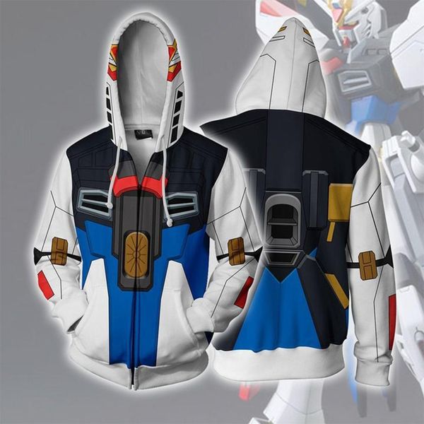 men hooded mobile suit gundam 3d printed hoodies casual tracksuit zipper hoodie hooded hip hop, Black
men hooded mobile suit gundam 3d printed hoodies casual tracksuit zipper hoodie hooded hip hop, Black