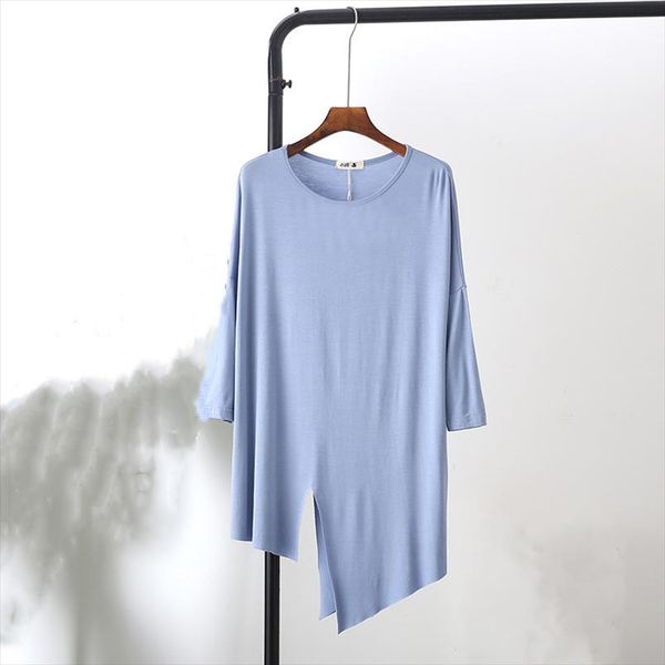 100% cotton spring y oga t shirts for women o neck batwing sleeve loose asymmetric hem oversize female korean fashion tide, White
100% cotton spring y oga t shirts for women o neck batwing sleeve loose asymmetric hem oversize female korean fashion tide, White