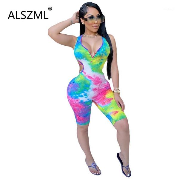 women fashion color tie-dye sleeveless deep v neck jumpsuits tight night club party lady fashion overalls1, Black;white
women fashion color tie-dye sleeveless deep v neck jumpsuits tight night club party lady fashion overalls1, Black;white