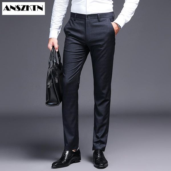 men's pants anszktn arrivals suit casual office trousers business men wedding party dress social trouser, Black
men's pants anszktn arrivals suit casual office trousers business men wedding party dress social trouser, Black