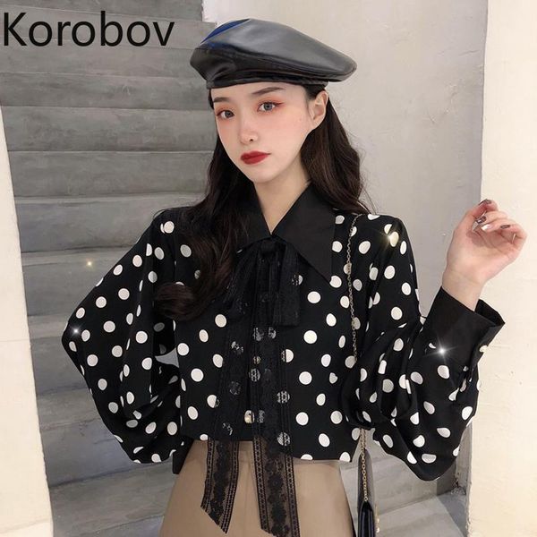 korobov korean 2020 new summer sweet women blouses polka dot lacing bow lace shirts fashion long sleeve blusas mujer1, White
korobov korean 2020 new summer sweet women blouses polka dot lacing bow lace shirts fashion long sleeve blusas mujer1, White