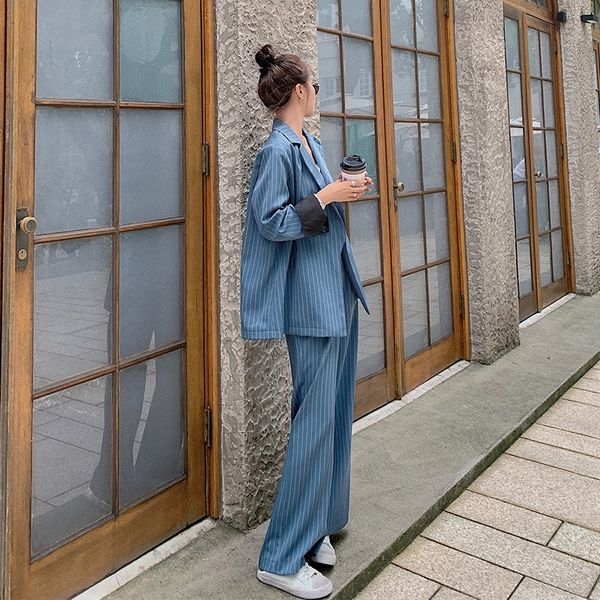 2020 new jacket style street blazer jacket temperament design sense stripe suit female korean british style 1rs9i, Gray
2020 new jacket style street blazer jacket temperament design sense stripe suit female korean british style 1rs9i, Gray