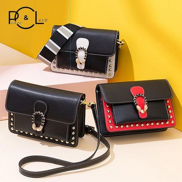 women bag 2020 genuine leather rivet double strap fashion designer luxury new handbags crossbody messenger shoulder bags
women bag 2020 genuine leather rivet double strap fashion designer luxury new handbags crossbody messenger shoulder bags