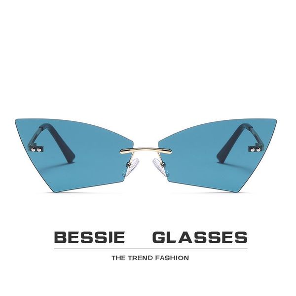 fashion rimless sunglasses women men 2021 uv400 green blue pink violet cae eye sun glasses retro feminino, White;black
fashion rimless sunglasses women men 2021 uv400 green blue pink violet cae eye sun glasses retro feminino, White;black
