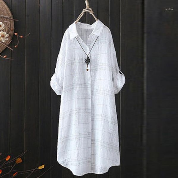 plus size summer fashion casual stripe plaid check linen blouse loose tee female women long sleeve shirt blusa femininas1, White
plus size summer fashion casual stripe plaid check linen blouse loose tee female women long sleeve shirt blusa femininas1, White