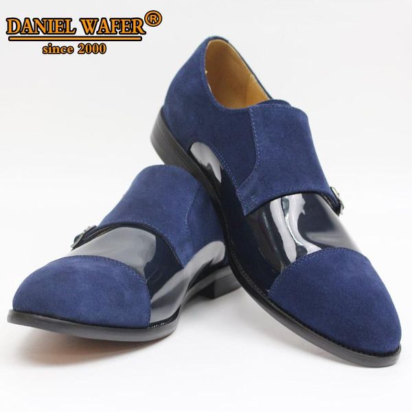 new arrivals men leather shoes luxury monk strap slip on patent leather patchwork suede loafers men fashion casual shoes, Black
new arrivals men leather shoes luxury monk strap slip on patent leather patchwork suede loafers men fashion casual shoes, Black