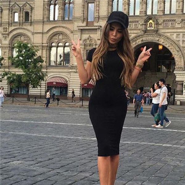 women solid daily basic short sleeve slim dress vintage bodycon wrap knee length midi dress robe longue 3s, Black;gray
women solid daily basic short sleeve slim dress vintage bodycon wrap knee length midi dress robe longue 3s, Black;gray