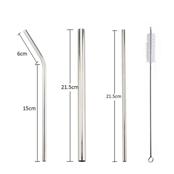 reusable metal drinking straws 304 stainless steel sturdy bent straight drinks straw with cleaning brush bar party a bbynsb 
reusable metal drinking straws 304 stainless steel sturdy bent straight drinks straw with cleaning brush bar party a bbynsb