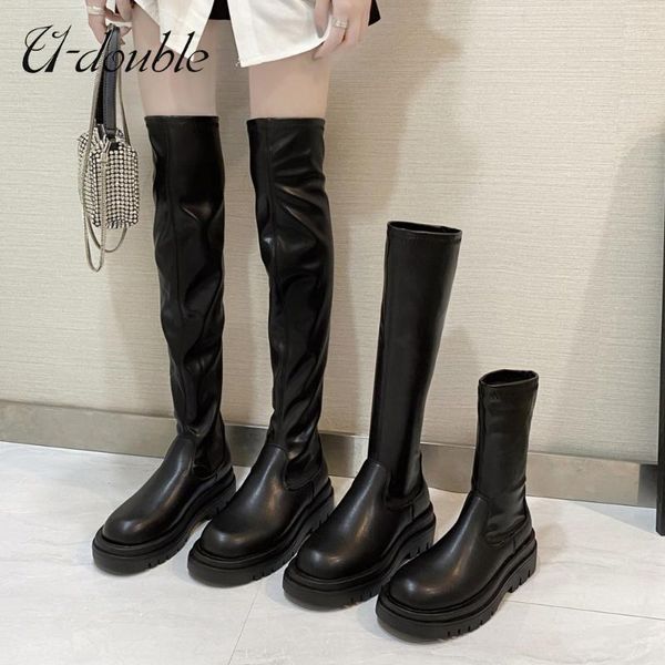 u-double brand warm women shoes fashion black over the knee boots women tight high platform thigh boots winter ankle long1
u-double brand warm women shoes fashion black over the knee boots women tight high platform thigh boots winter ankle long1
